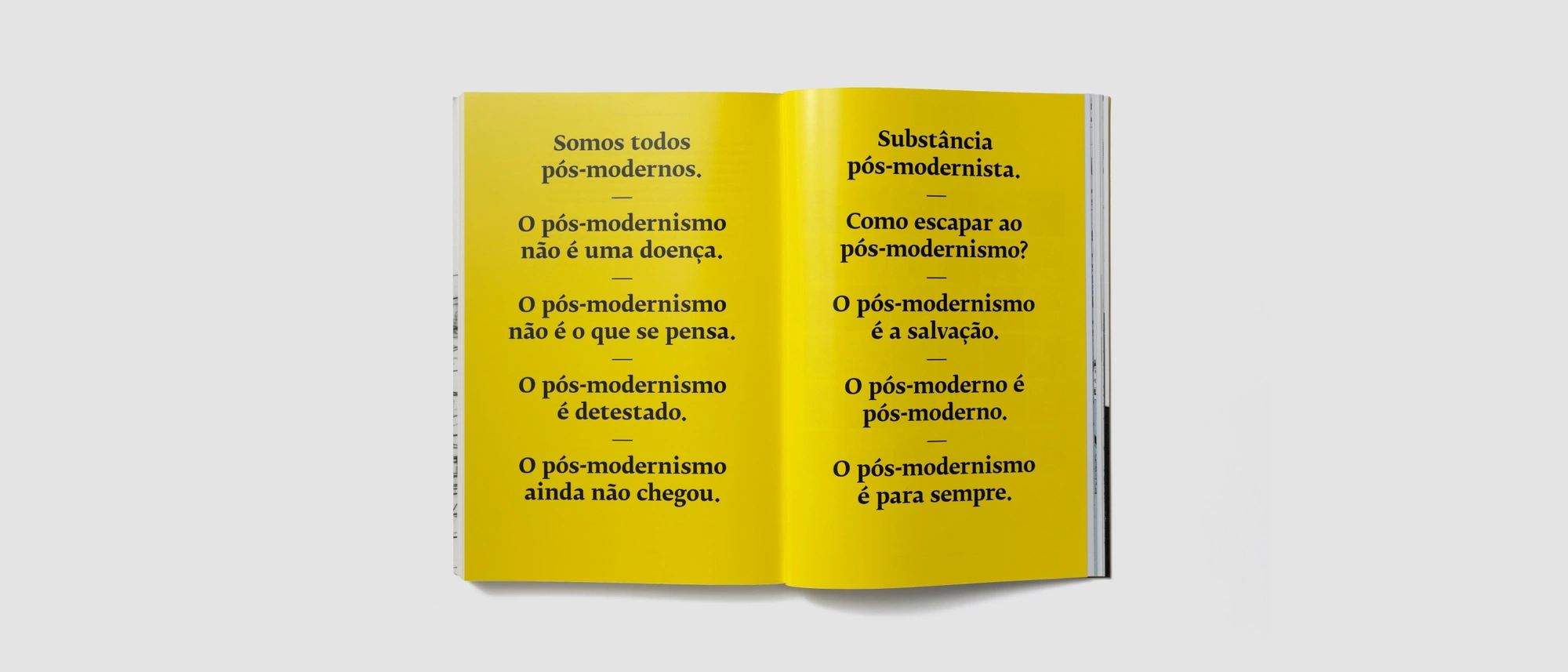 Reescrever o Pós-Moderno